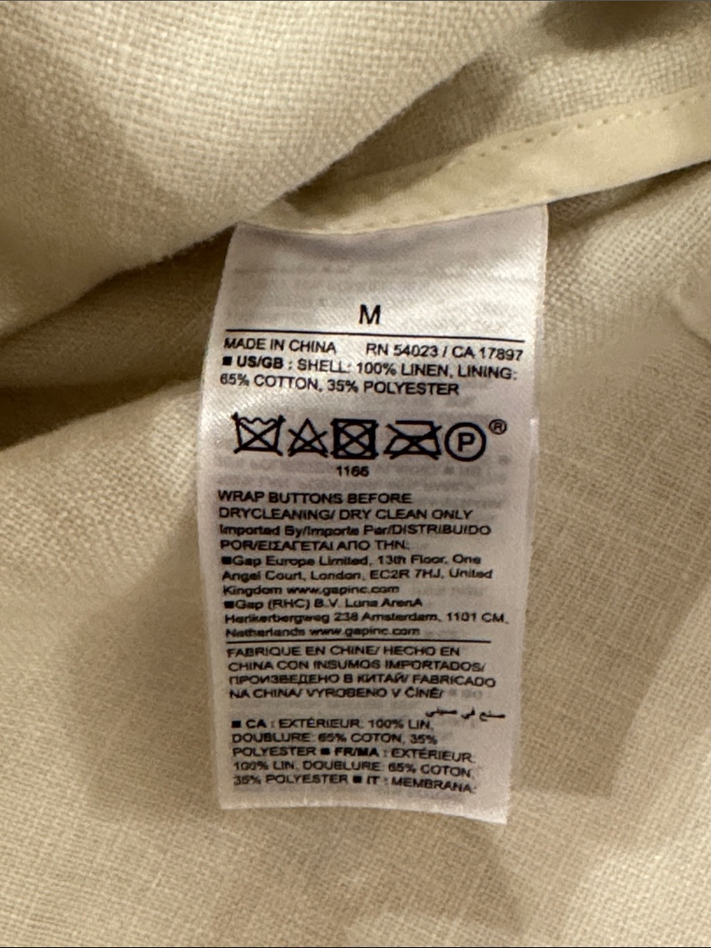 Banana Republic Relaxed Double-Breasted Linen Blazer 713668 - Picture 9 of 9